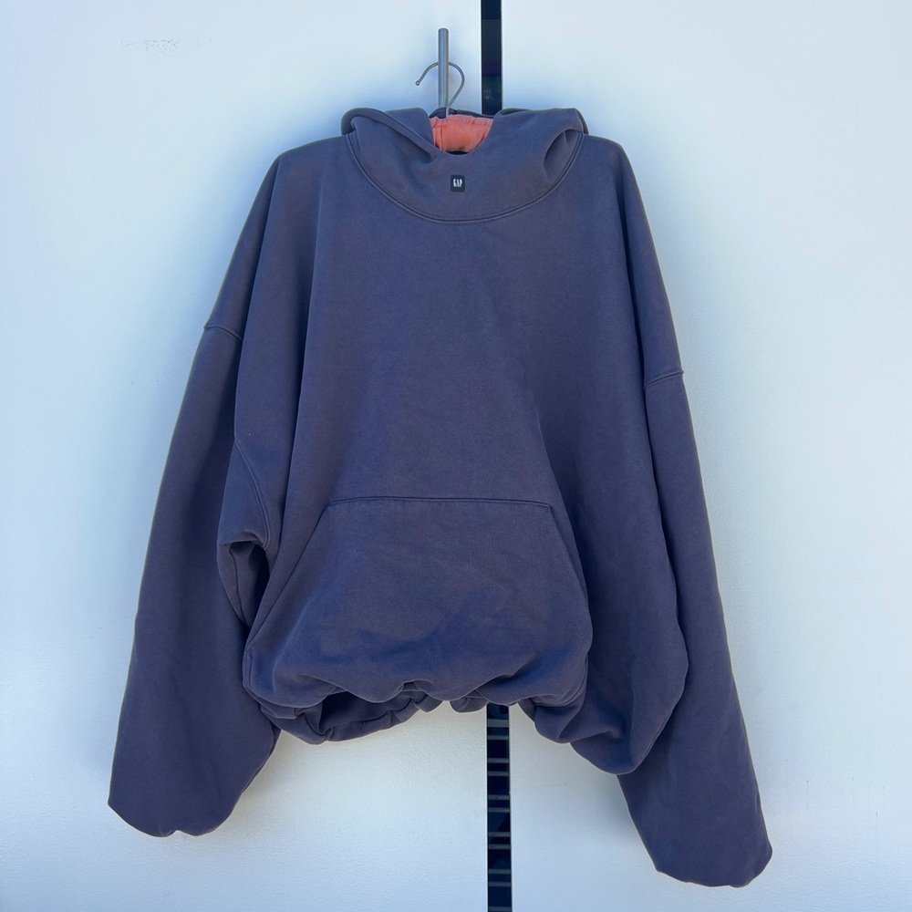 Yeezy Gap Engineered by Balenciaga Mens Padded Hoodie Black Size L Dark Gray